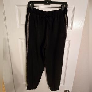 Zara Black & Silver Jogger Pants